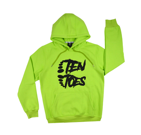 Neon Green Hoodie (Premium Embroidered Patch)